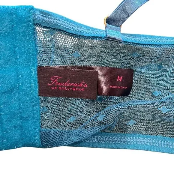 Frederick's of‎ Hollywood Women's Teal Lace Bralette Size M - Picture 4 of 5